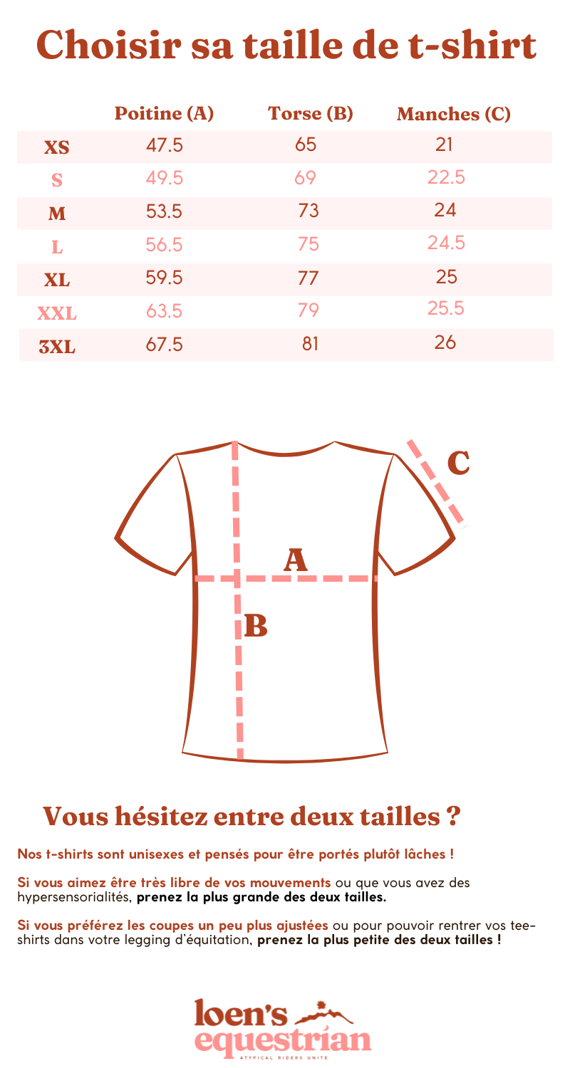 T-shirt d'équitation en coton bio