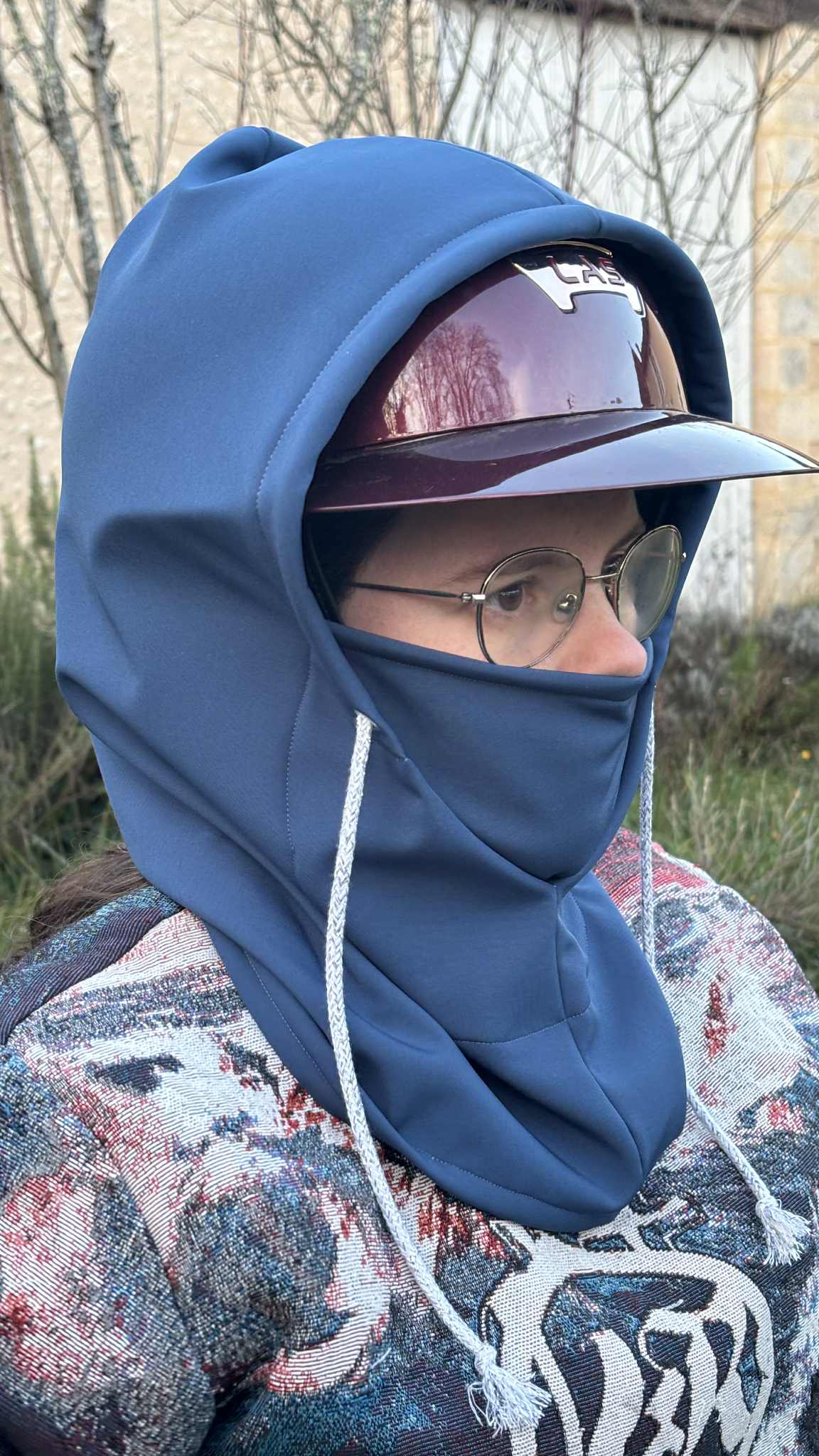capuche étanche pour monter à cheval