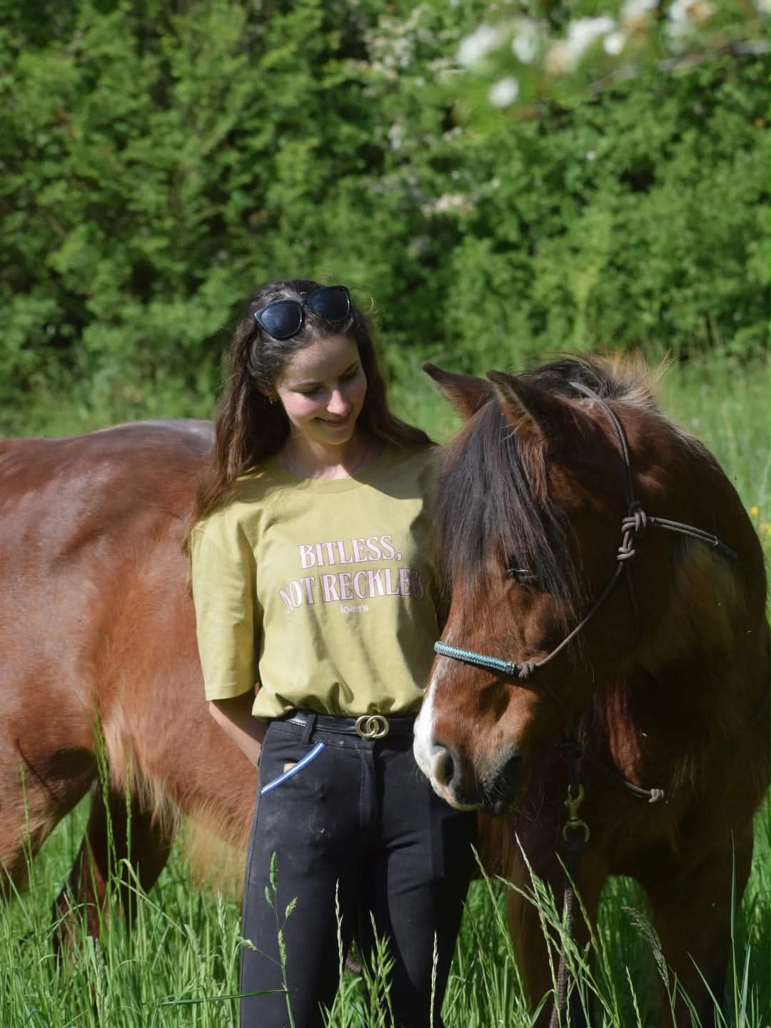 T-shirt en coton bio "Bitless not reckless" avec le Wild Challenge
