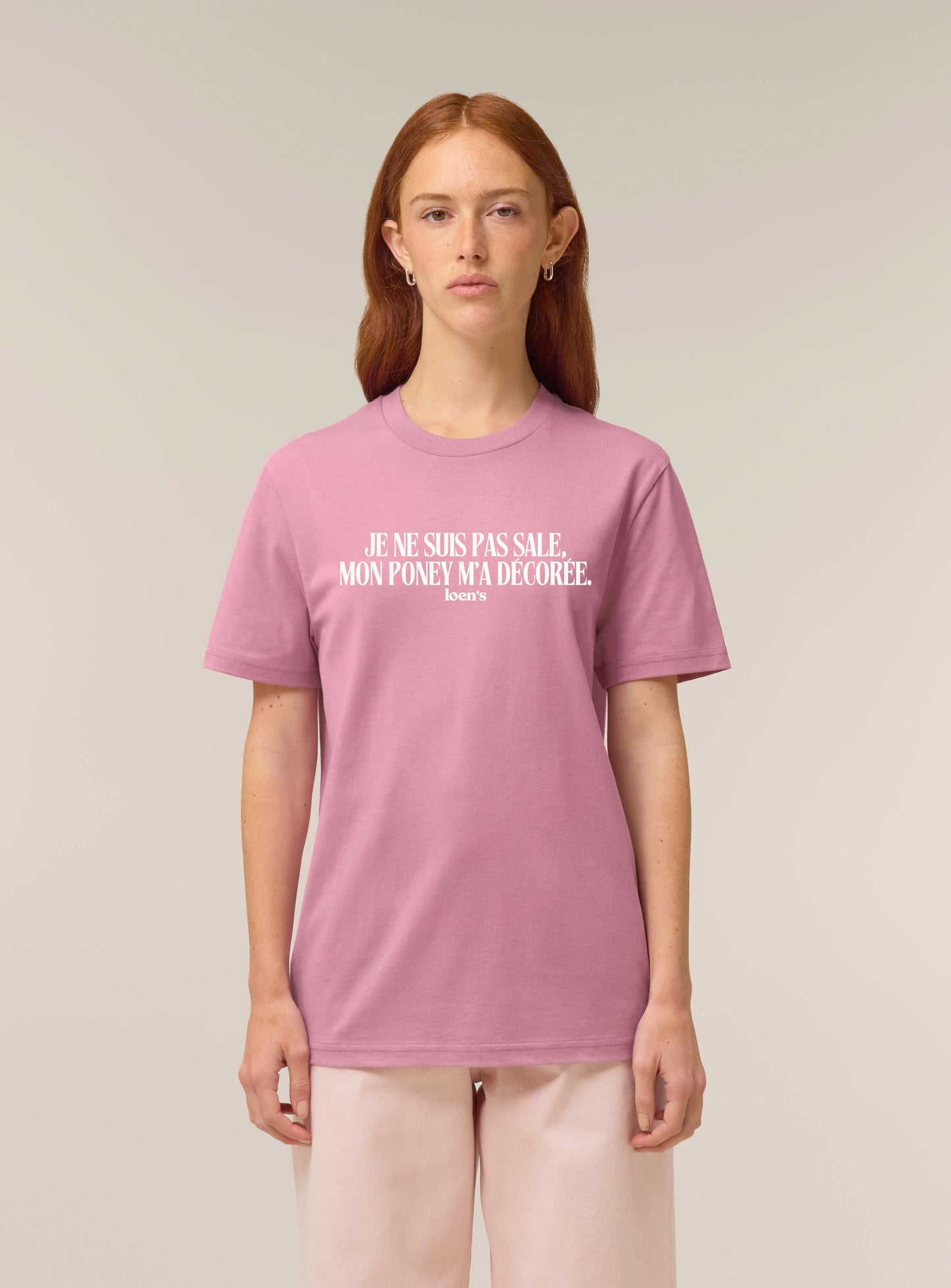 Tshirt en coton bio "Je ne suis pas sale"