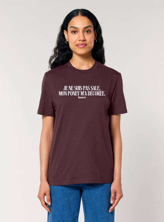 PREVENTE - Tshirt en coton bio "Je ne suis pas sale"