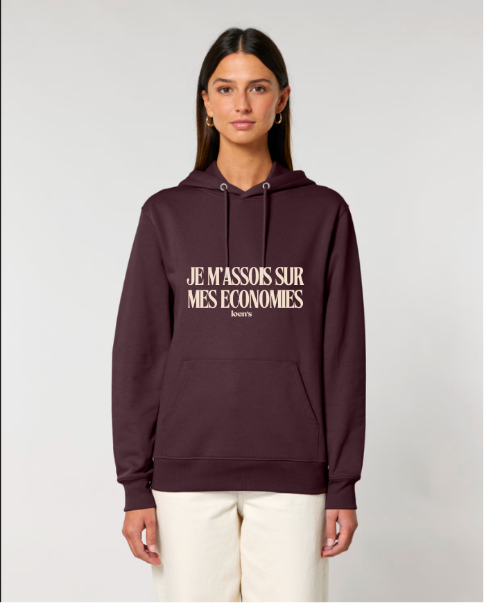 Sweat équtation | Hoodie Je m'assois sur mes économies - précommande