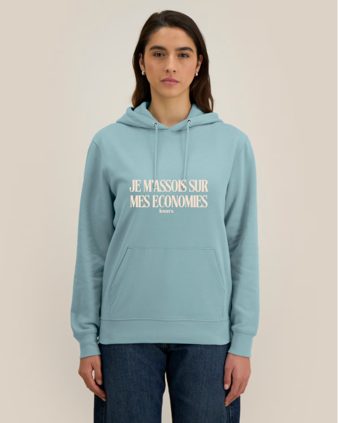 Sweat équtation | Hoodie Je m'assois sur mes économies - précommande