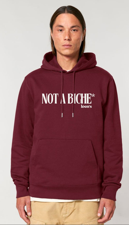 Hoodie d'équitation Loens Equestrian Not a biche bordeaux
