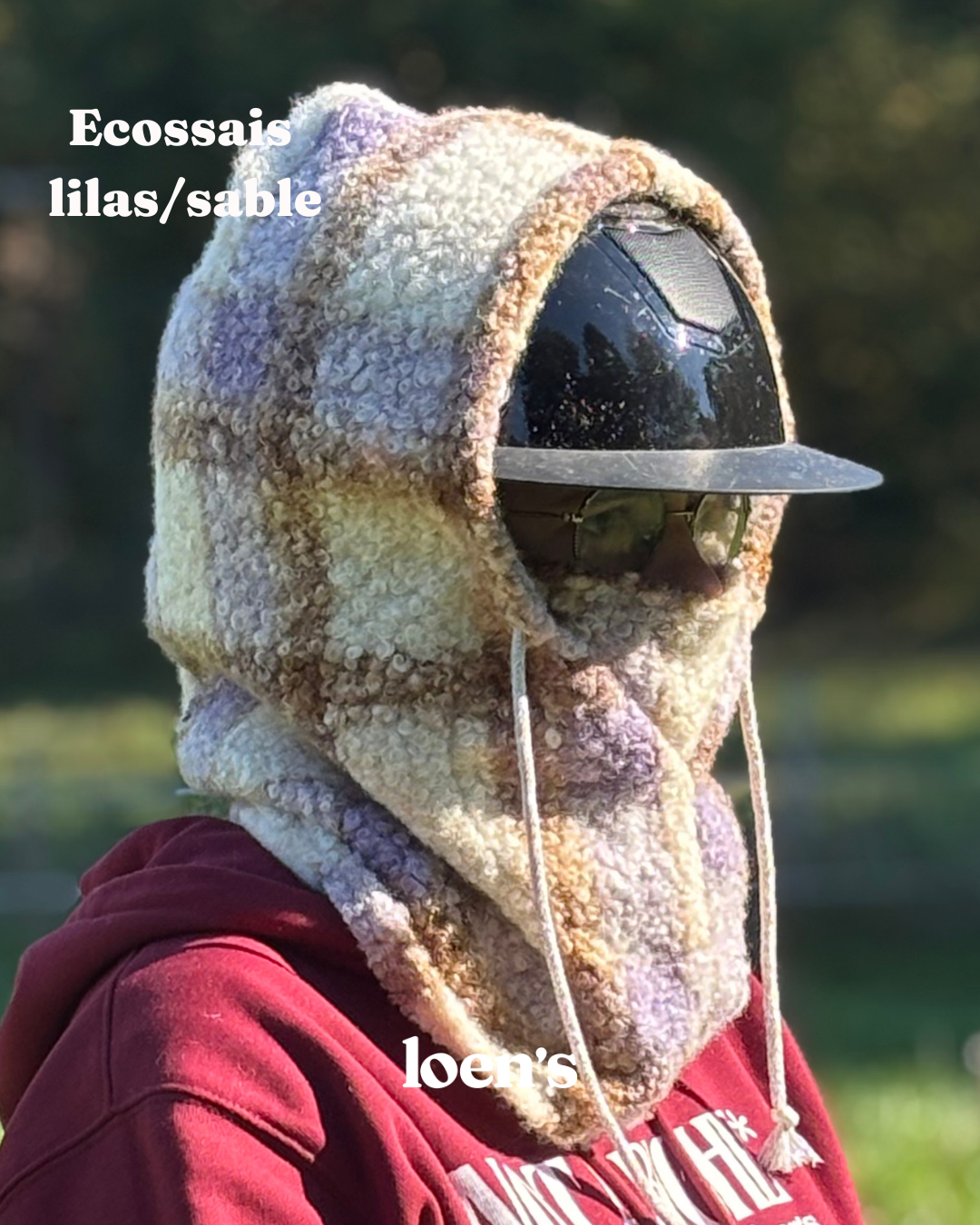 capuche pour rester au chaud équitation