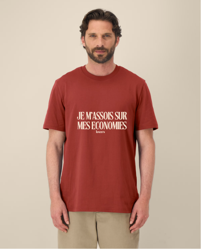 tshirt coton bio je m'assois sur mes économies